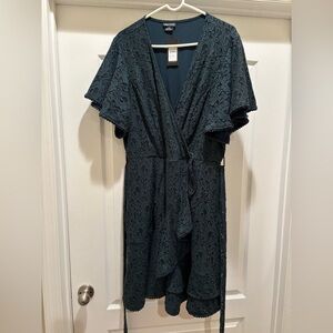 NWT City Chic Green wrap dress